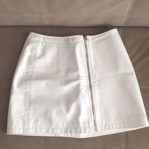 Genuine Leather Mini Skirt. 100% Leather
